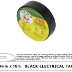 ELECTRICAL TAPE BLACK 19MM 2