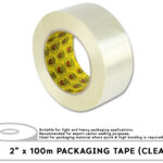PACKAGING TAPE CLEAR 2in x 100m
